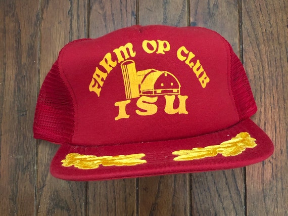 Vintage 80s 90s Farm Op Club ISU Mesh 