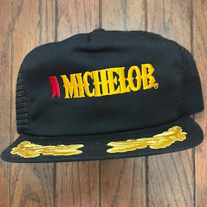 Vintage 80s 90s Michelob Beer Trucker Hat Snapback Hat Baseball Cap USA Made