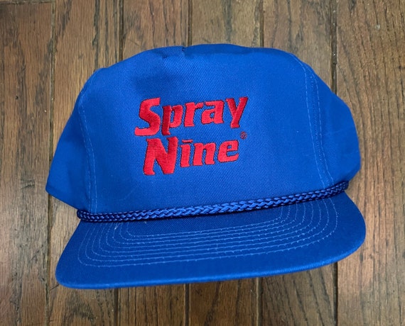 Vintage 80s 90s Spray Nine Snapback Hat 