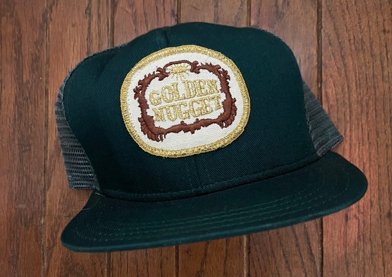 Vintage 80s 90s Golden Nugget Mesh 