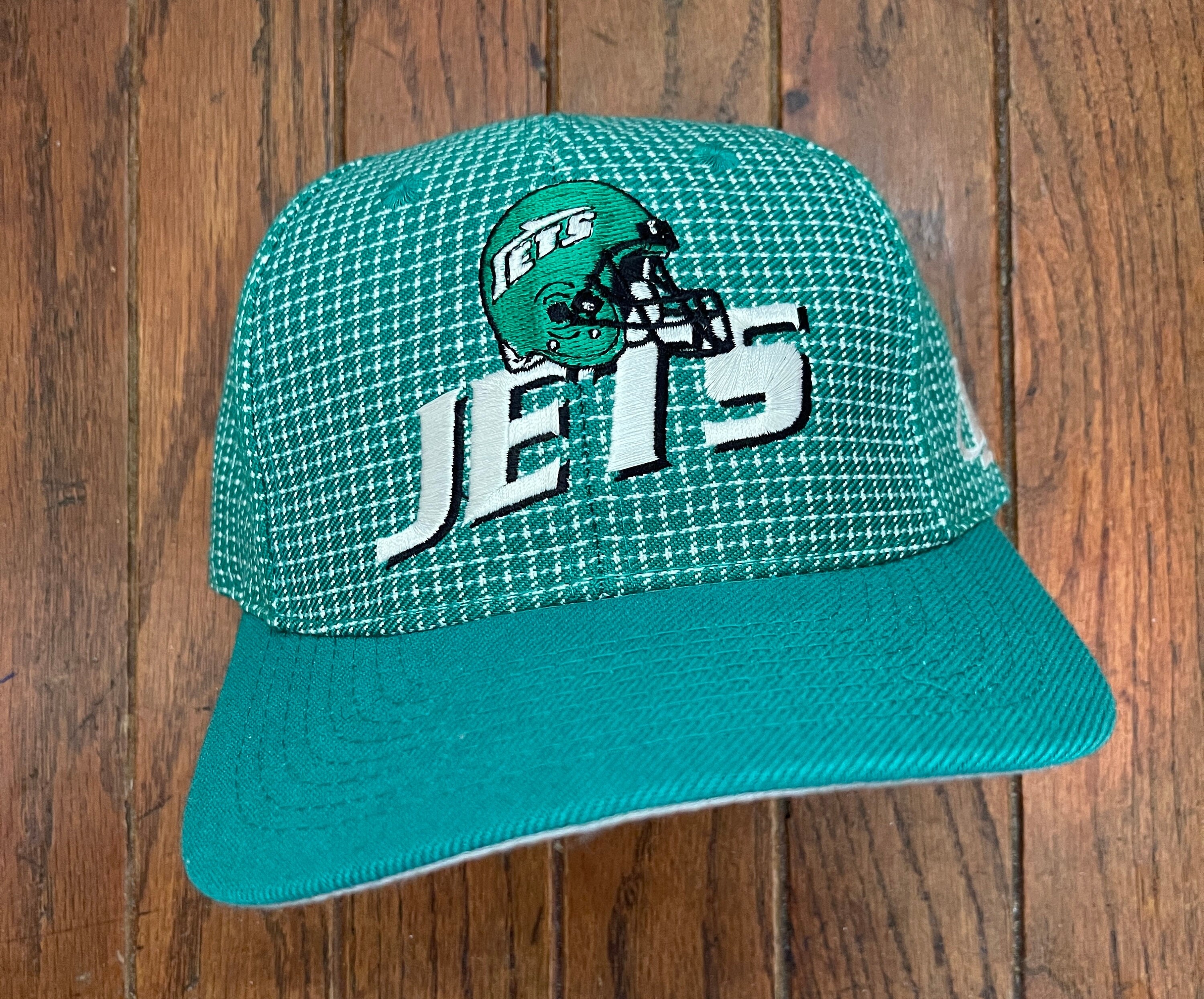 キャップ vintage 1990 JETS NFL cap Vintage 90s New York Jets NFL Logo Athletic Strapback Hat