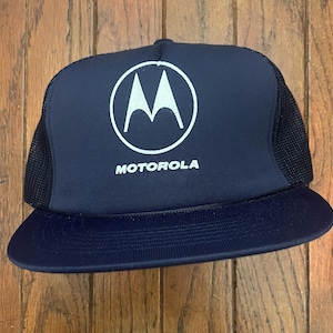 Vintage Motorola Trucker Hat Snapback Hat Baseball Cap
