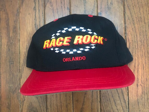 Vintage 90s Race Rock Orlando Snapback 