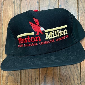 Vintage 80s 90s Winston Nascar Racing Snapback Hat Baseball Cap USA Made