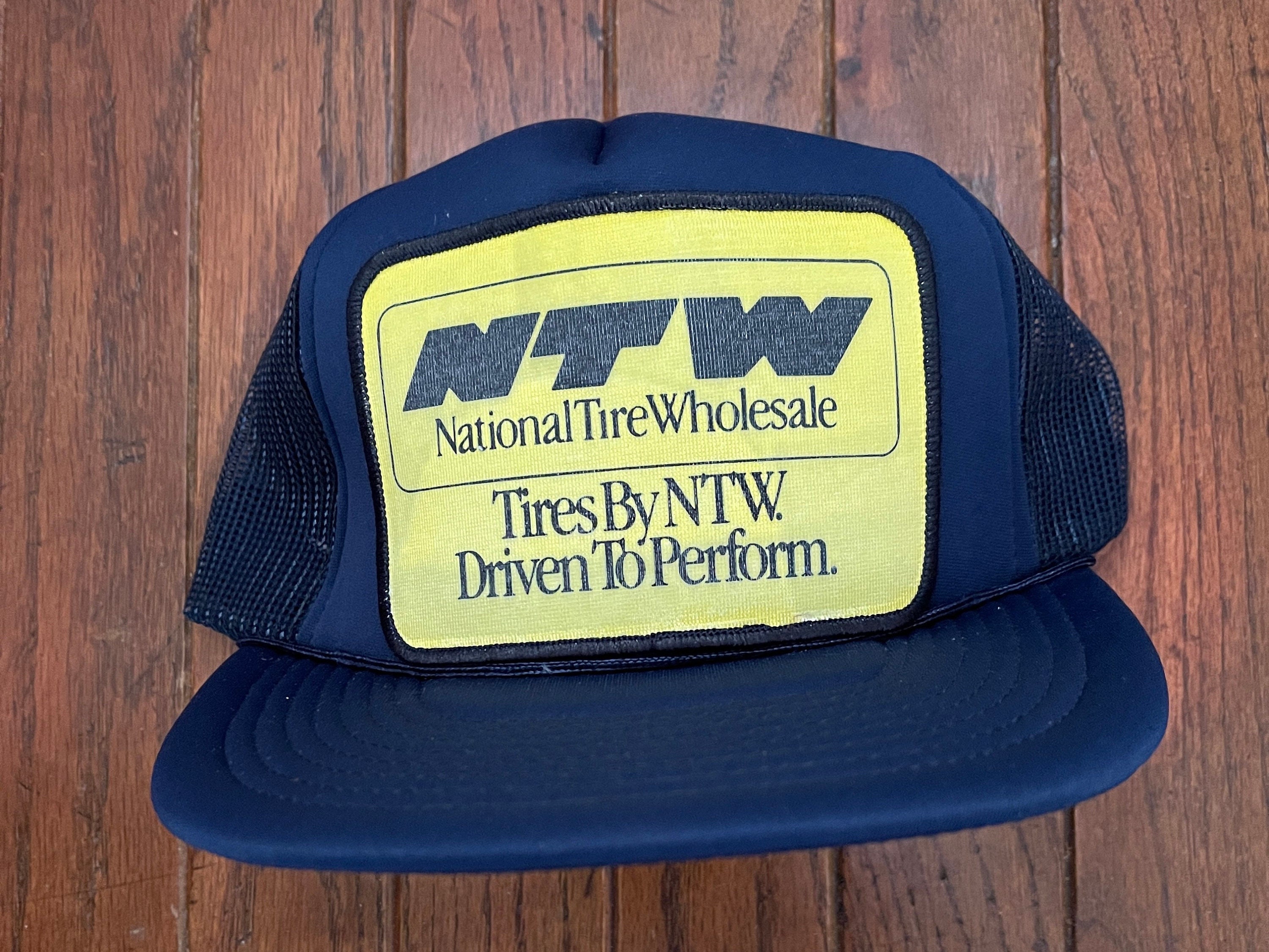 Vintage 80s 90s National Tire Wholesale Mesh Trucker Hat Snapback Hat Baseball Cap Patch