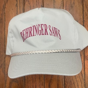 Vintage Trucker Hat Snapback Baseball Cap BEHRINGER SAWS