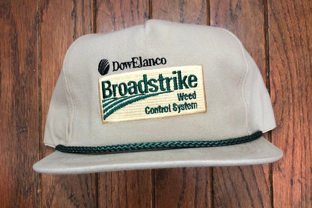Vintage Broadstrike Dual Weed Control System Strapback Hat Baseball Cap ...