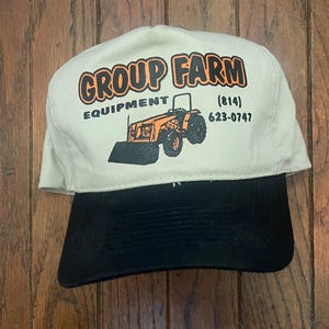 Vintage Trucker Hat Snapback Baseball Cap Group Farm Equipment Bedford Pennsylvania