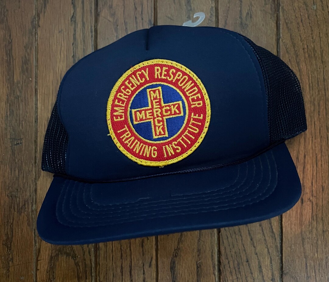 Vintage Trucker Hat Snapback Baseball Cap Merck Emergency Responder ...