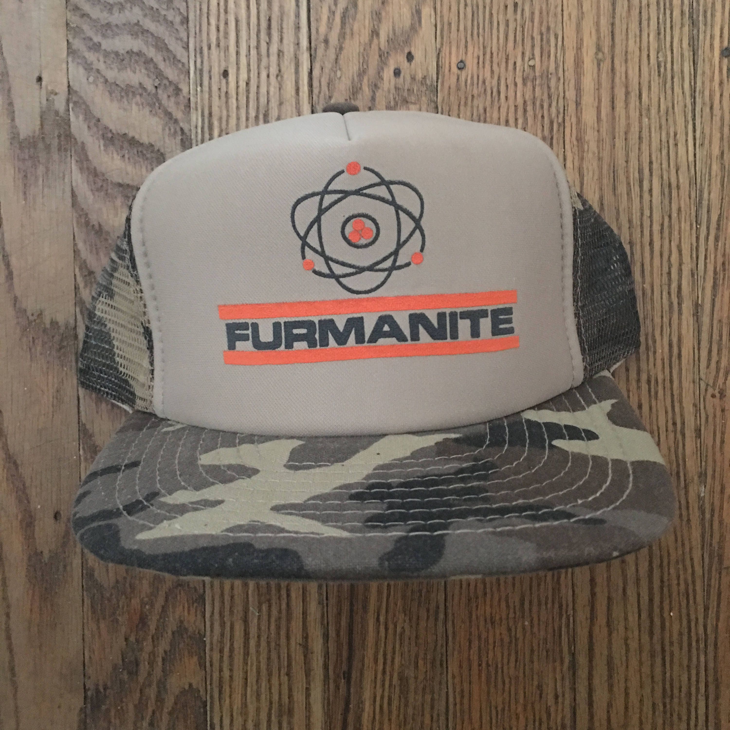 vintage camo trucker hat