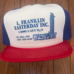 Vintage Trucker Hat Snapback Baseball Cap L Franklin Easterday Inc Mt Airy Maryland