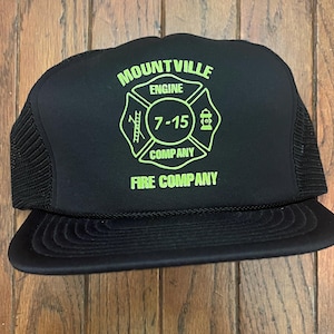 Vintage Trucker Hat Snapback Baseball Cap Mountville Fire Department Company