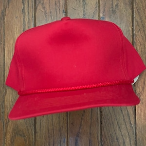 Vintage Deadstock Blank Rope Trucker Hat Snapback Hat Baseball Cap