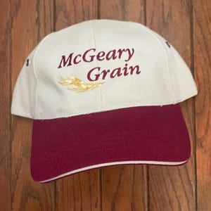 Vintage 90s Minimal Unstructured Two-Tone McGeary Grain Dad Hat Strapback Hat Baseball Cap