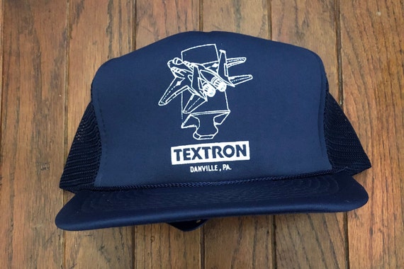 Vintage 80s 90s Textron Mesh Trucker Hat Snapback