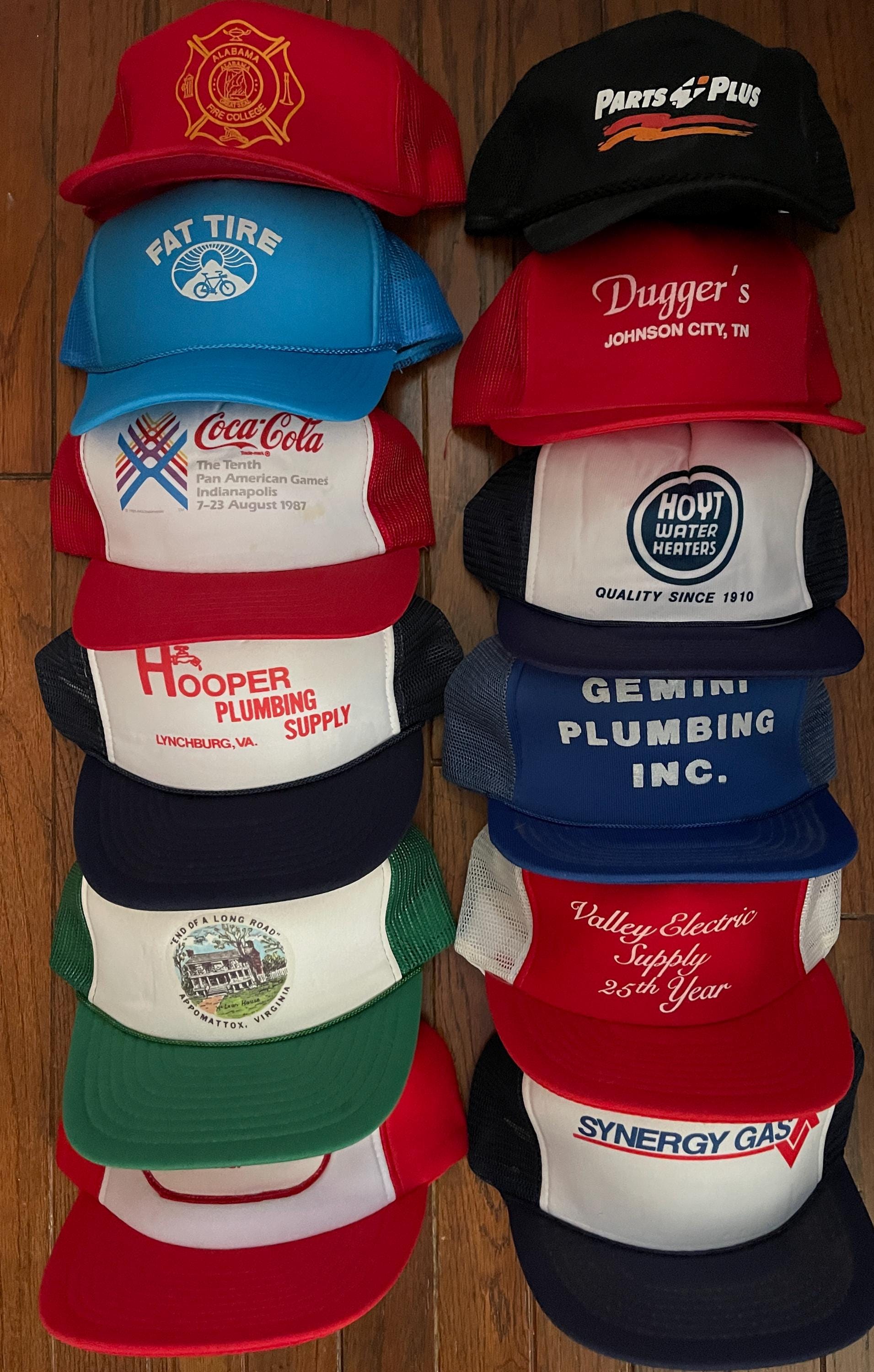 Vintage Lot (12) Trucker Hats Variety Pack Snapback Hat Baseball 