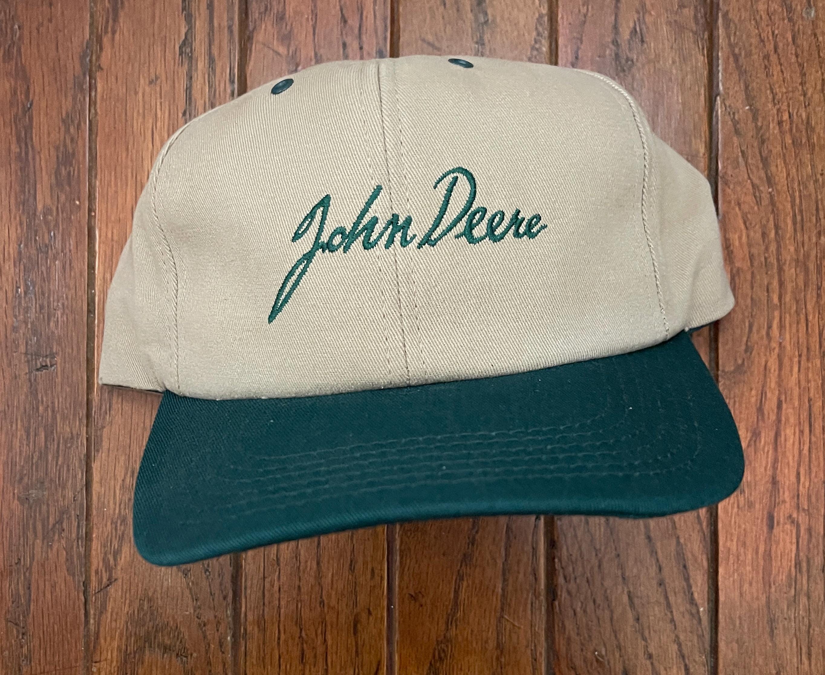 Cappellino John Deere Per Ragazzi – Nero/Carbone, Logo Vintage, Visiera Curva, Retro In Rete