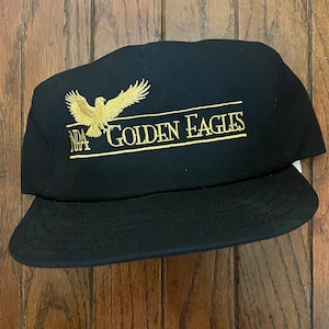 Vintage Trucker Hat Snapback Baseball Cap NRA Golden Eagles USA Made
