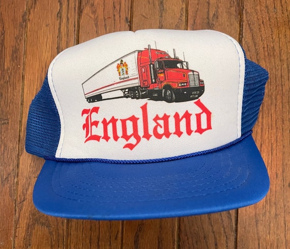 Vintage 80s 90s England Mesh Trucker 