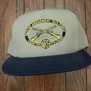 Vintage Trucker Hat Snapback Baseball Cap Eagle Charter Founder 2nd Amendment Task Force National Rifle Association of America NRA USA Made