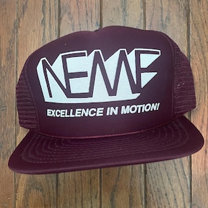 Vintage Trucker Hat Snapback Baseball Cap New England Motor Freight Inc (NEMF)