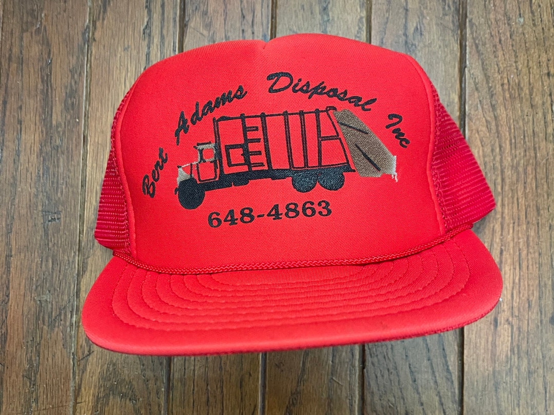 Vintage 80s 90s Bert Adams Disposal Mesh Trucker Hat Snapback Etsy