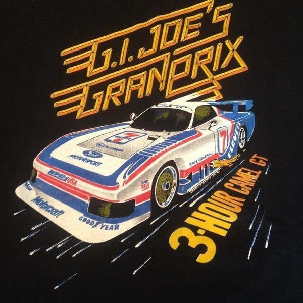 XL * vtg 80s 90s Gi Joe Gran Prix t shirt * 1.15