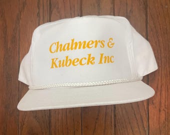 Vintage 90s Deadstock Chalmers & Kubeck Strapback Hat Baseball Cap