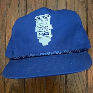 Vintage Trucker Hat Snapback Baseball Cap Roofing Siding Roslyn Supply Alcoa
