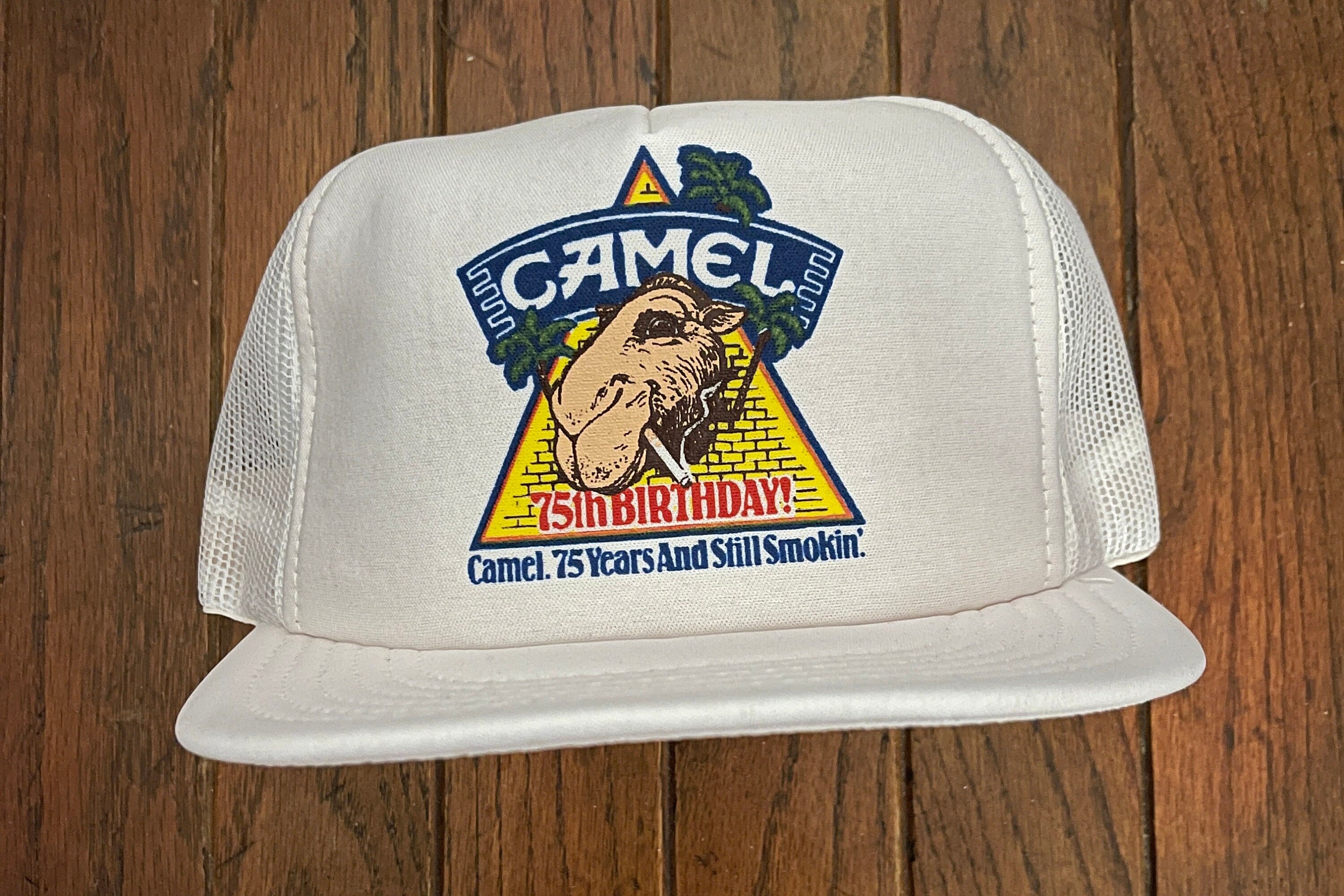 Vintage Snapback Trucker Hat Baseball Cap Camel Cigarettes Tobacco Joe Camel  USA Made