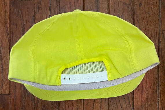 Vintage 80s 90s Neon Wickes Lumber Snapback Hat B… - image 2