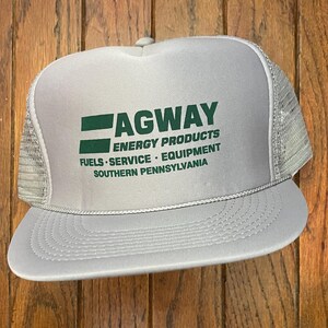 Vintage Trucker Hat Snapback Baseball Cap Agway Farm Energy Products Fuel Service Equipment Southern Pennsylvania