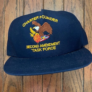 Vintage Trucker Hat Snapback Baseball Cap Eagle Charter Founder 2nd Amendment Task Force National Rifle Association of America NRA USA Made