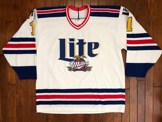 Vintage 90s Miller Lite Beer CCM Hockey Jersey - XL - Etsy