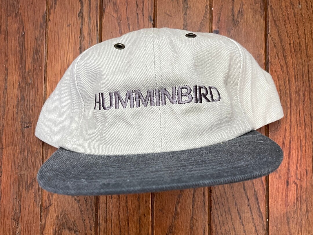 Vintage 90s Minimal Humminbird Unstructured Strapback Hat Etsy