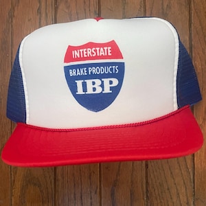 Vintage IBP Interstate Brake Products Trucker Hat Snapback Hat Baseball Cap
