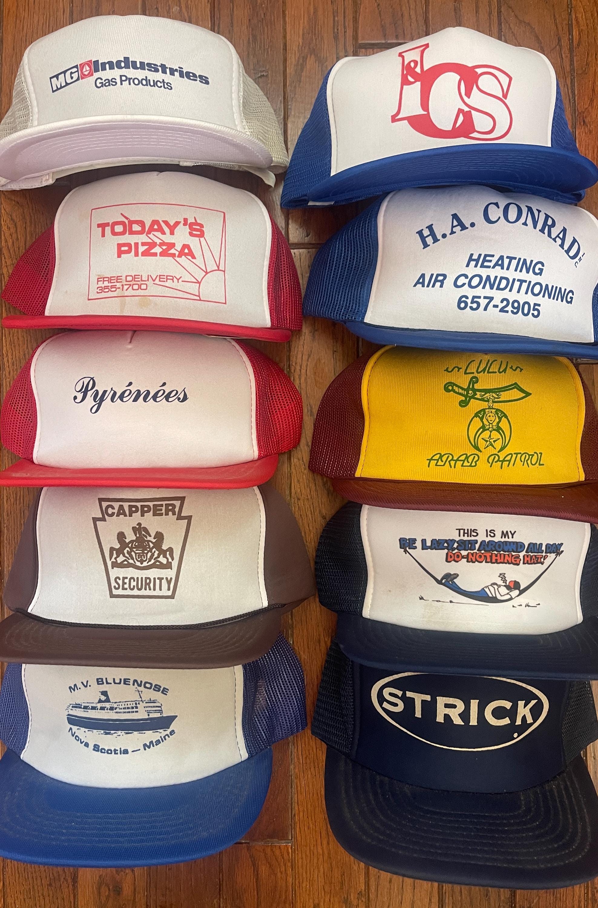 Vintage Lot (10) Trucker Hats Variety Pack Distressed Snapback Hat Baseball Caps Lot Collection Bulk Wholesale