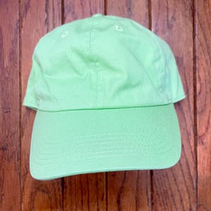 Vintage 90s Minimal Unstructured Blank Strapback Hat Baseball Cap