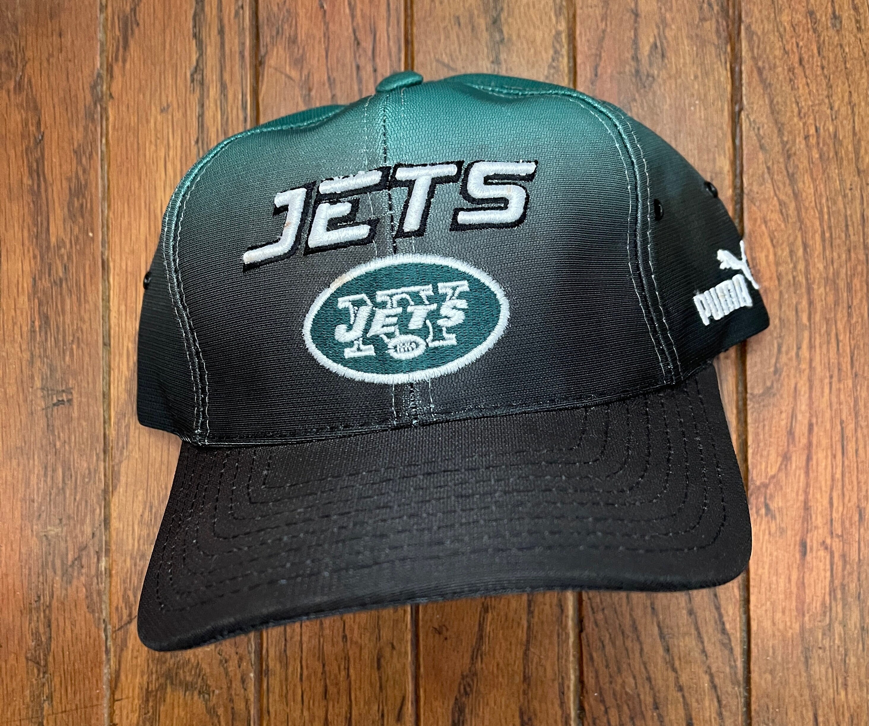 Vintage 90s New York Jets NFL Strapback Hat Baseball Cap 