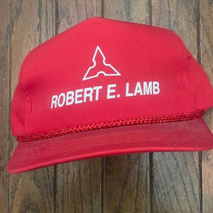 Vintage Trucker Hat Snapback Baseball Cap Robert E Lamb