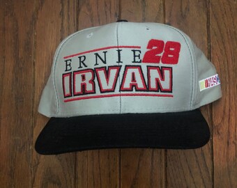 Accessoires Hoeden & petten Honkbal Vintage NASCAR hoed Ernie Irvan #28 90s Hat Snapback Cap met nieuwe Tags ongedragen NASCAR Cap & truckerspetten 