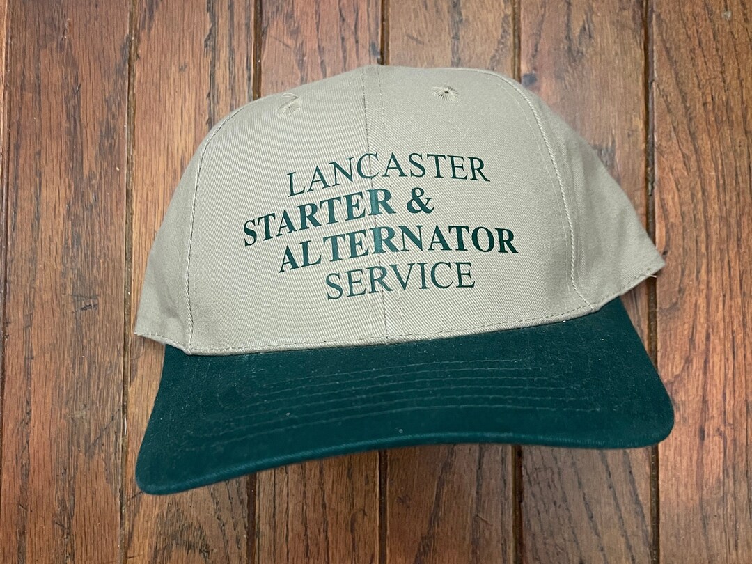 Vintage Lancaster Starter Alternator Strapback Hat Baseball Etsy
