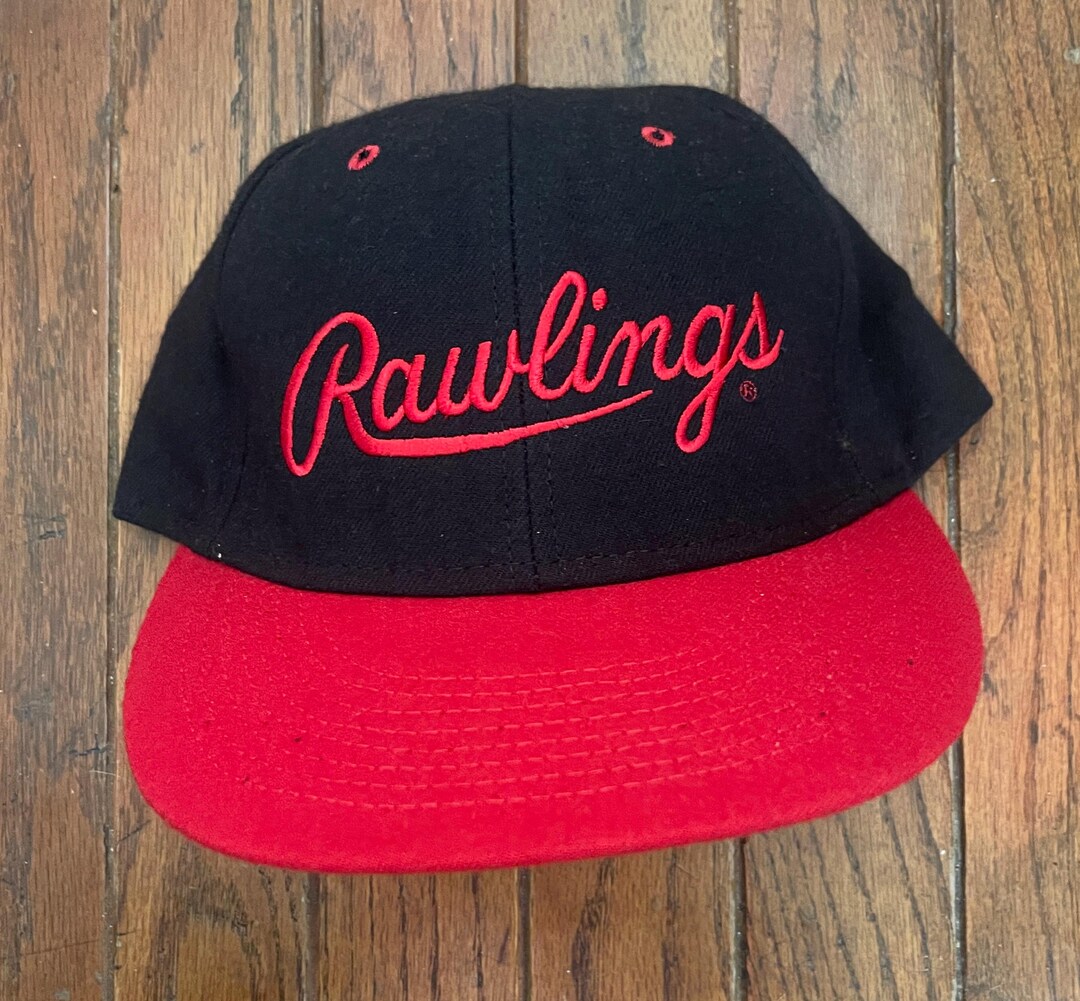 Vintage 80s 90s Rawlings Snapback Hat Baseball Cap USA Made