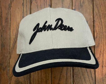 Vintage 90s Deadstock John Deere Snapback Hat Baseball Cap