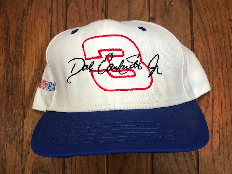 Made In USA Vintage 80s 90s Dale Earnhardt Jr Nascar Racing Snapback Hat Baseball Cap