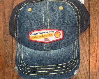 Gorra de camionero vintage de mezclilla Kevin Harvick Nascar