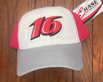 Vintage Nascar Racing #16 Roush Racing Strapback Hat Baseball Cap