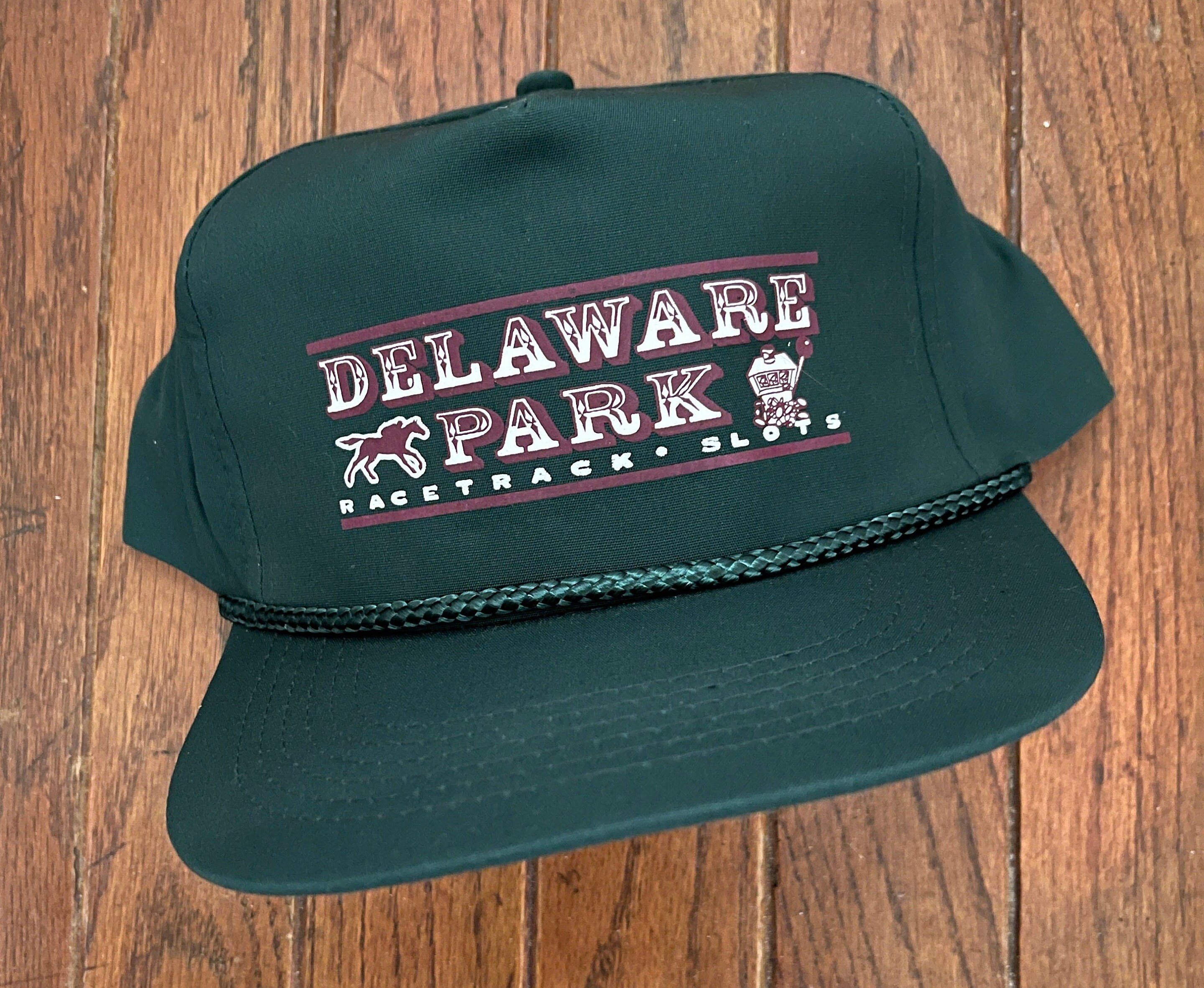 Vintage 80s 90s Delaware Park Snapback Hat Baseball Cap