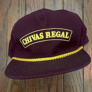 Vintage Trucker Hat Snapback Baseball Cap Chivas Regal Whiskey