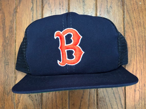 vintage 80s 90s boston red sox baseball mlb mesh trucker hat etsy
